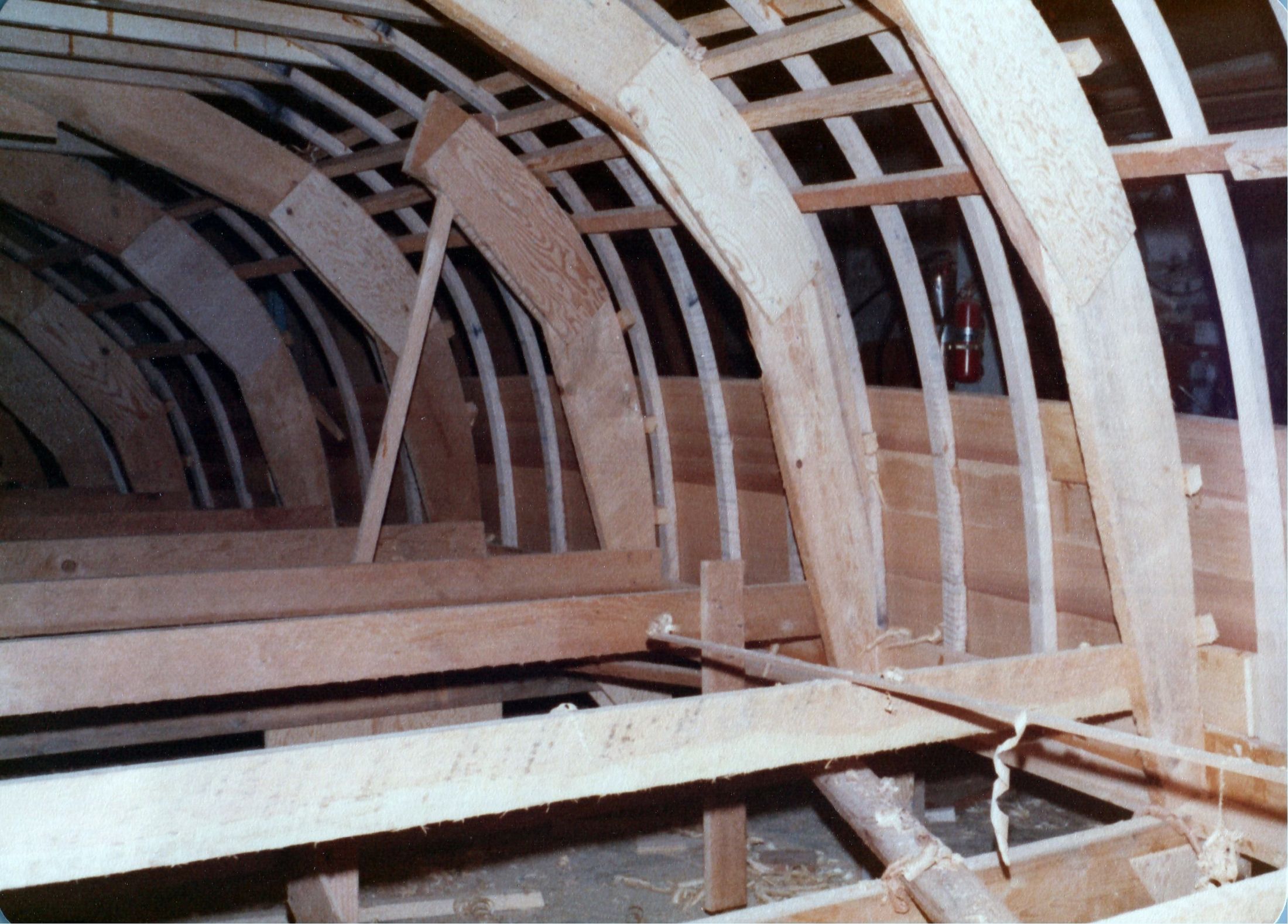 Inside the hull: frames, stringers and the backs of the first planks